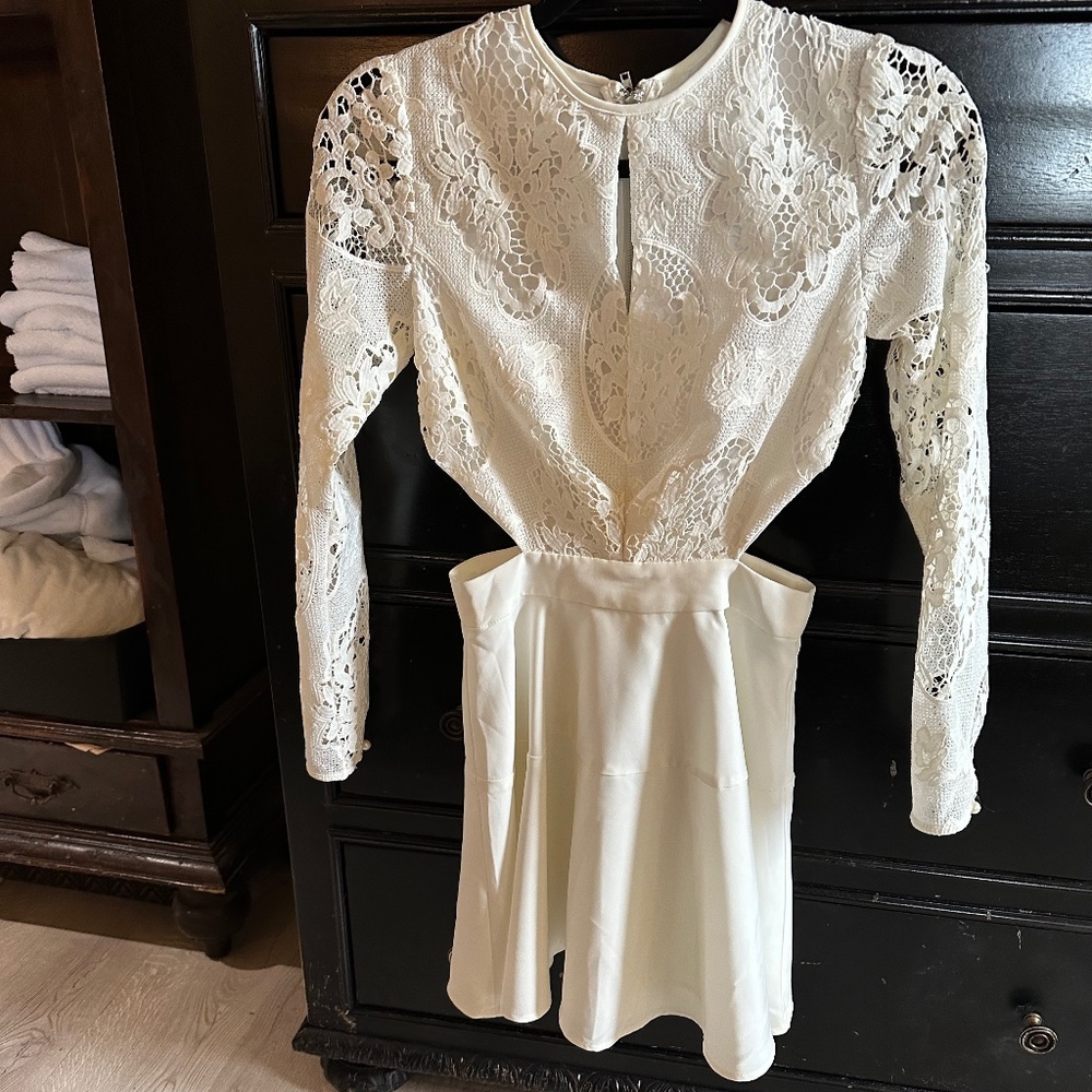 Dress with cutouts